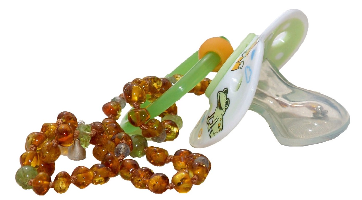 Bernsteinketten zum Zahnen